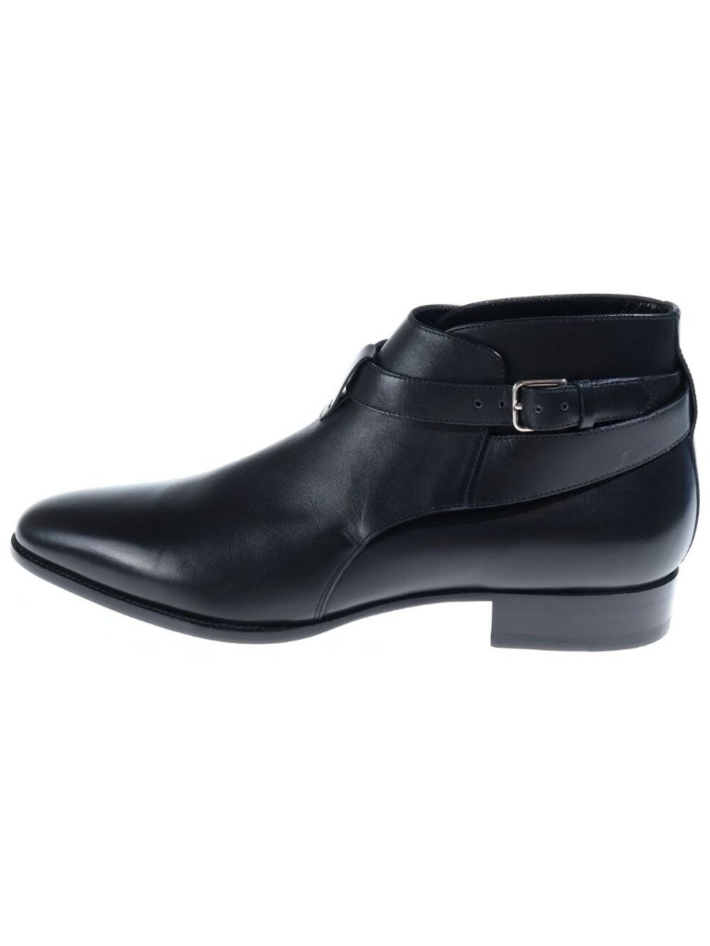 Saint Laurent Paris Boxer Nero Leather Ankle Boots Shoes Black